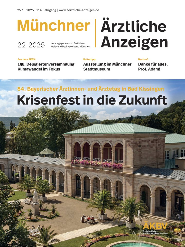 Titelseite Münchner Ärztliche Anzeigen
